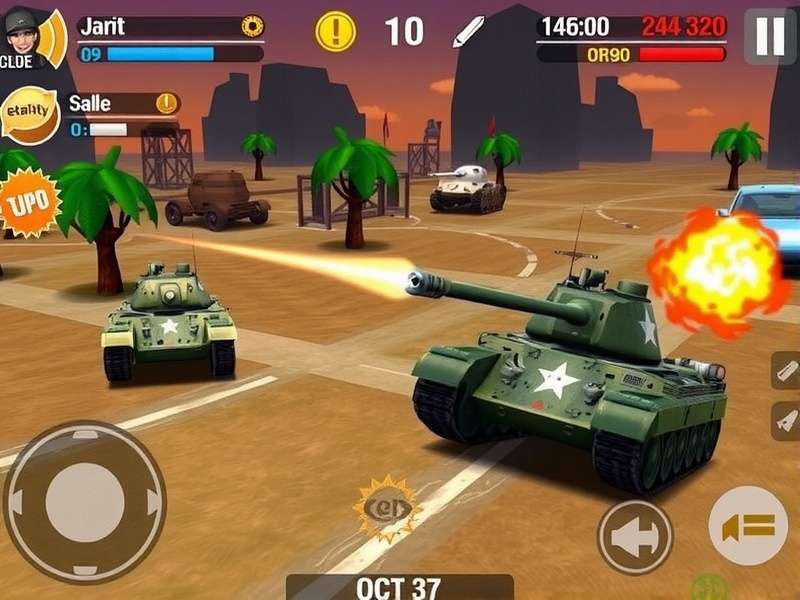 Saree Tank Showdown Game Screenshot